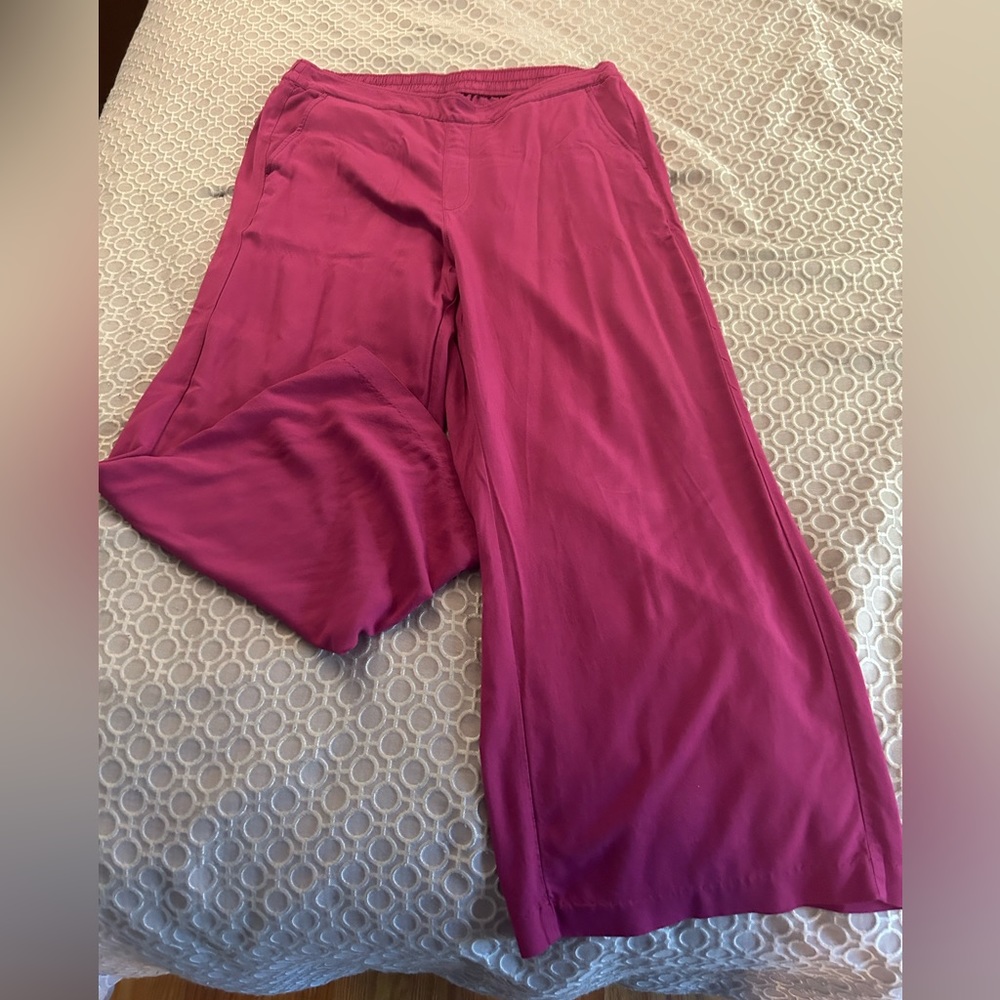 Old navy playa wide leg pants pink Xl